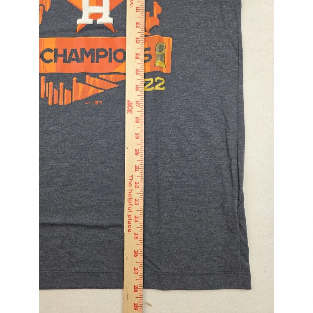 Nike Houston Astros 2022 World Series Champions H-Town Shirt Blue Size‎ Size